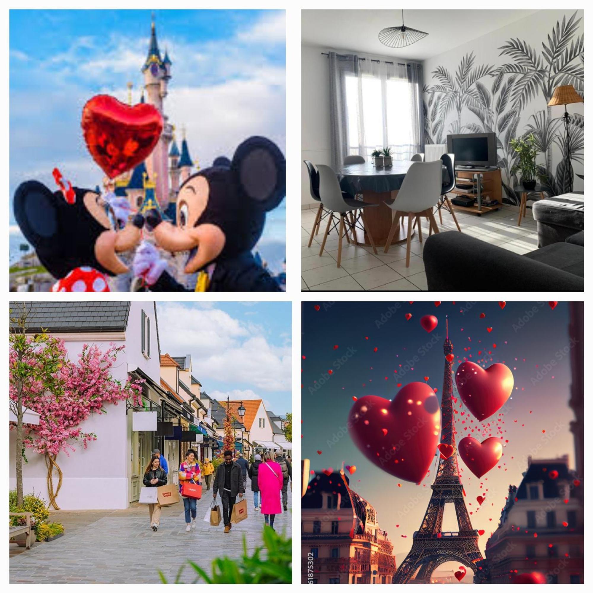 Disney, Sunny Comfortable 2 Bedrooms Family Apartment, 8 Pers, Wifi, Netflix Chessy  Luaran gambar